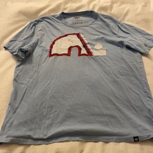 Quebec Nordiques tshirt, size large